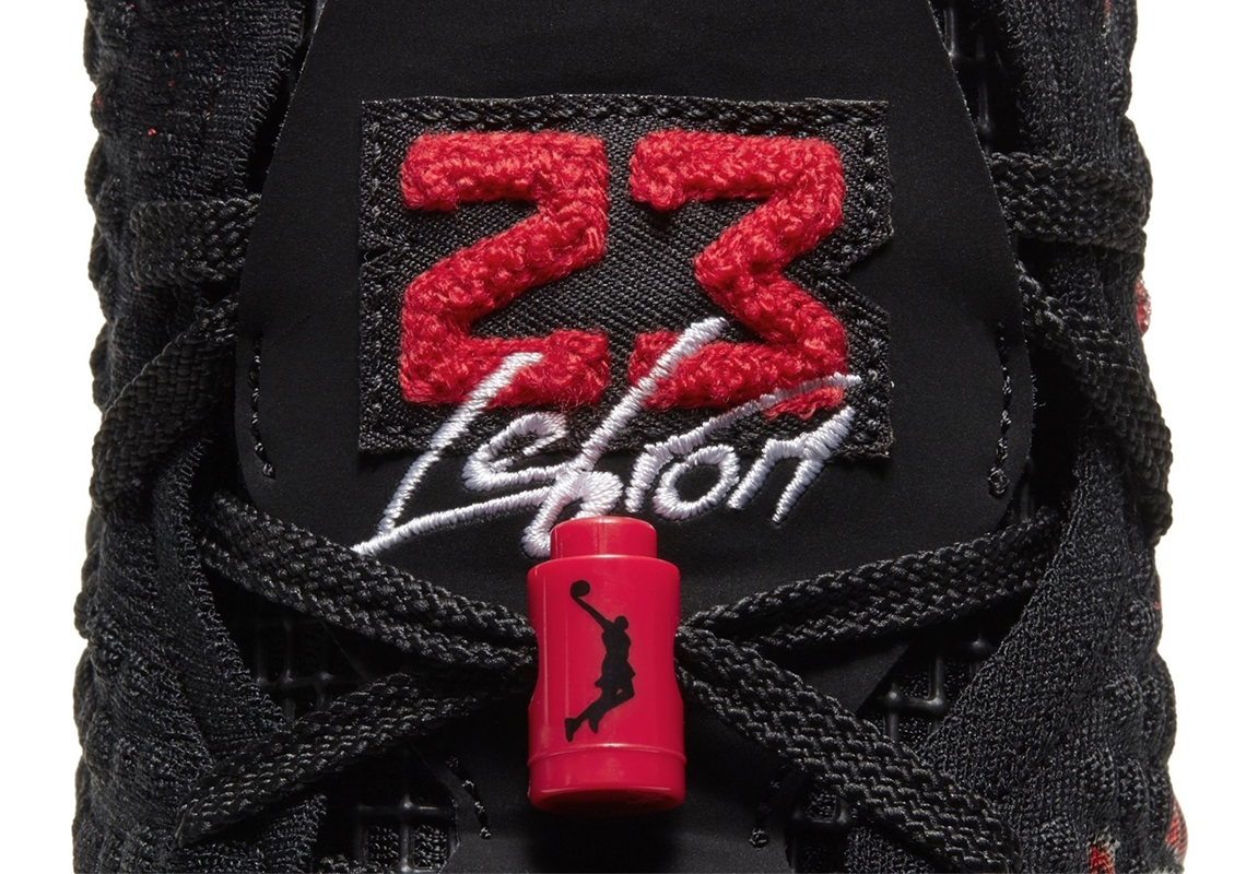 lebron 17 black and red