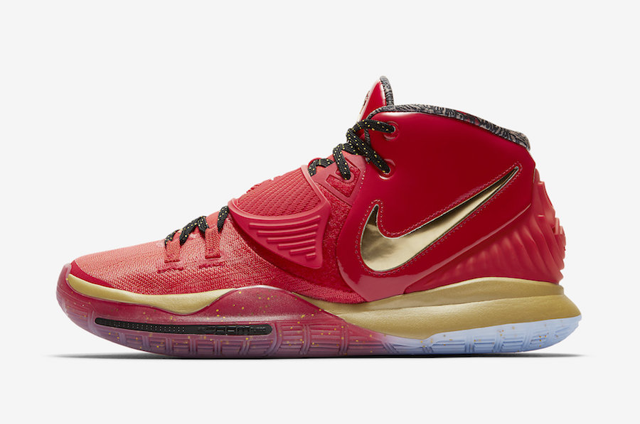 red and gold kyrie 6