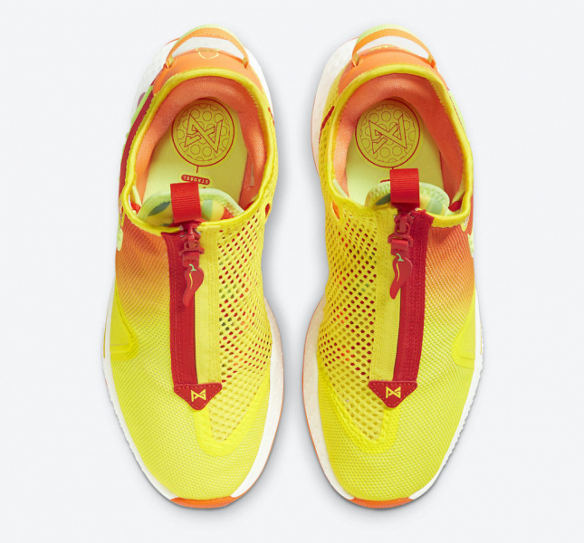 Официальные фото и детали новой яркой расцветки баскетбольных кроссовок Пола Джорджа Nike PG 4 «Pickled Pepper»