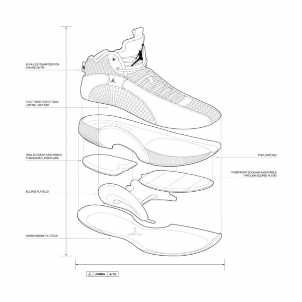 Официальное представление новых баскетбольных кроссовок Air Jordan 35