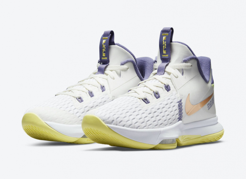 Nike LeBron Witness 5 выйдут в светлых пастельных цветах «Лос-Анджелес Лейкерс»