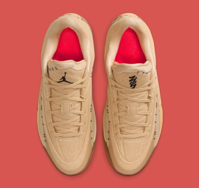 Jordan Zion 4 «Voodoo» с видом поношенных и сделанных вручную