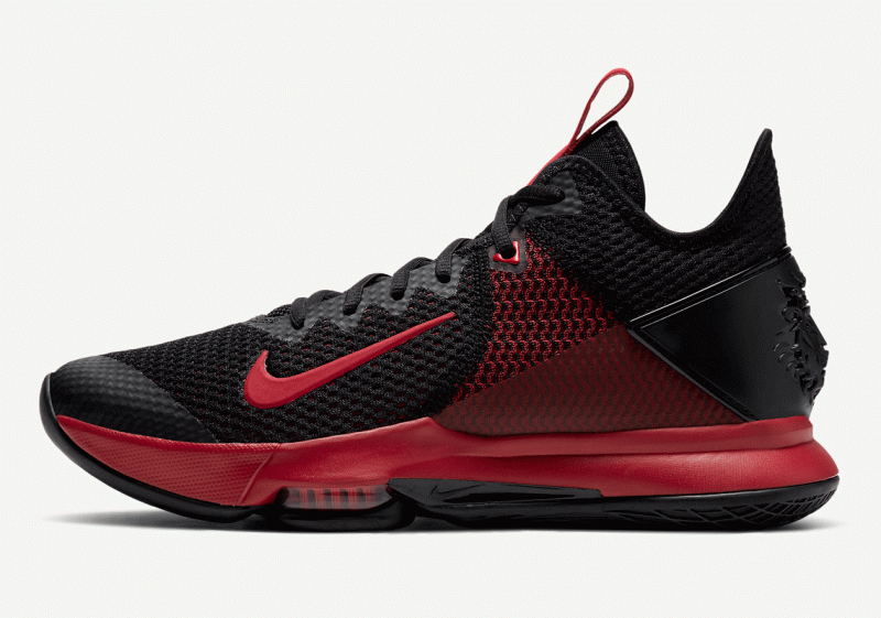 Взгляд на Nike LeBron Witness 4 в классической расцветке “Bred”